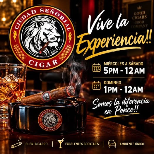 Ciudad Señorial Cigar Lounge - 84 C. Estrella, Ponce, PR 00730